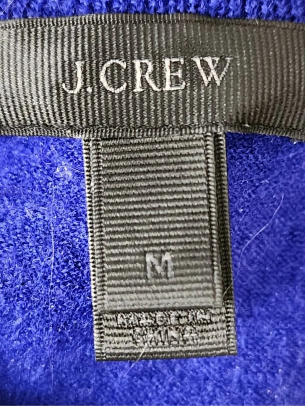 J. Crew Royal Blue 100% Merino Wool Crewneck Tippi Sweater